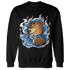 Industrial Blue 4s Sweatshirt Match BER Burn Fear - NastyJamz