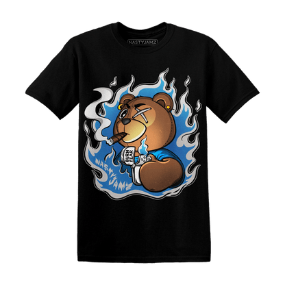 Industrial Blue 4s T Shirt Match BER Burn Fear - NastyJamz