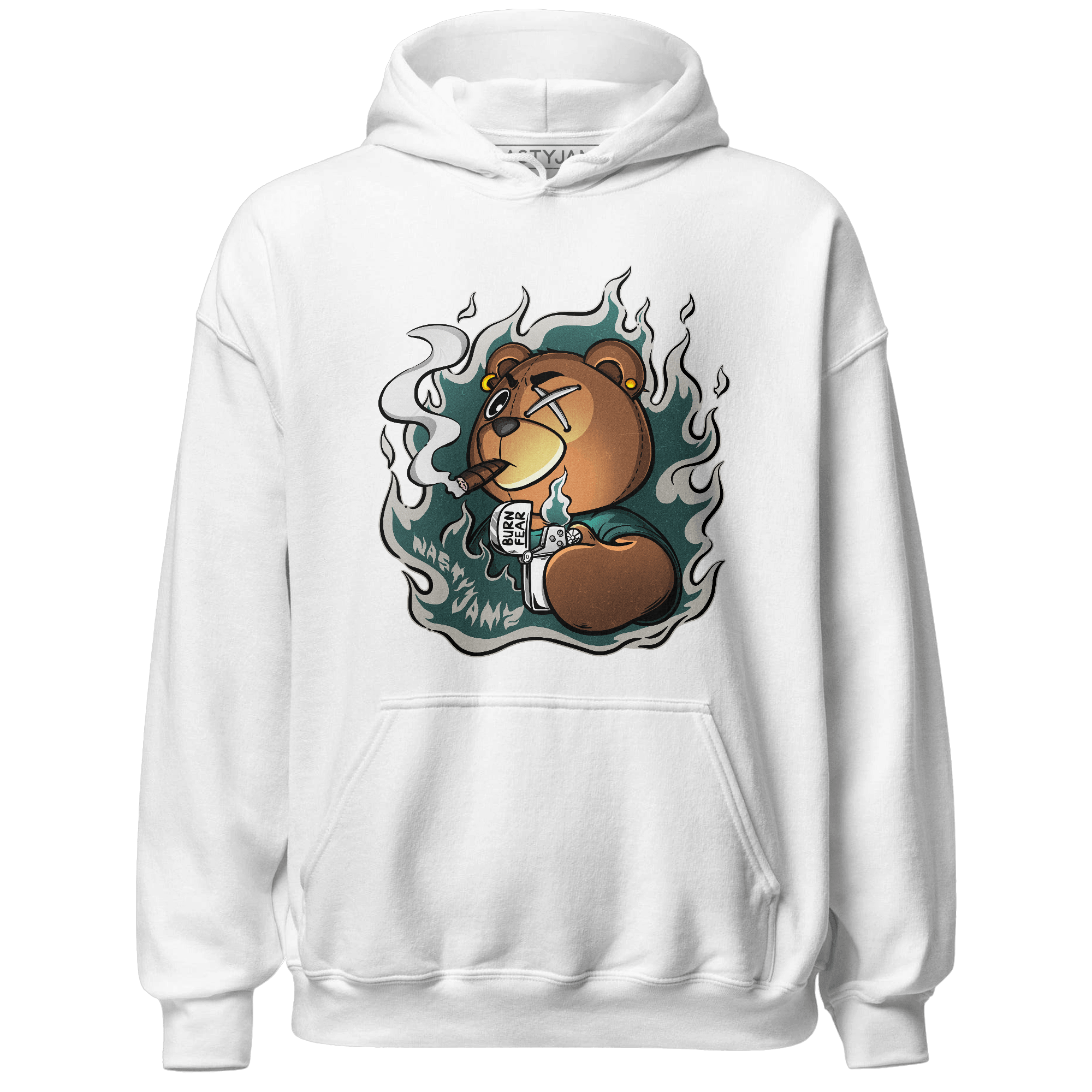 Oxidized Green 4s Hoodie Match BER Burn Fear - NastyJamz