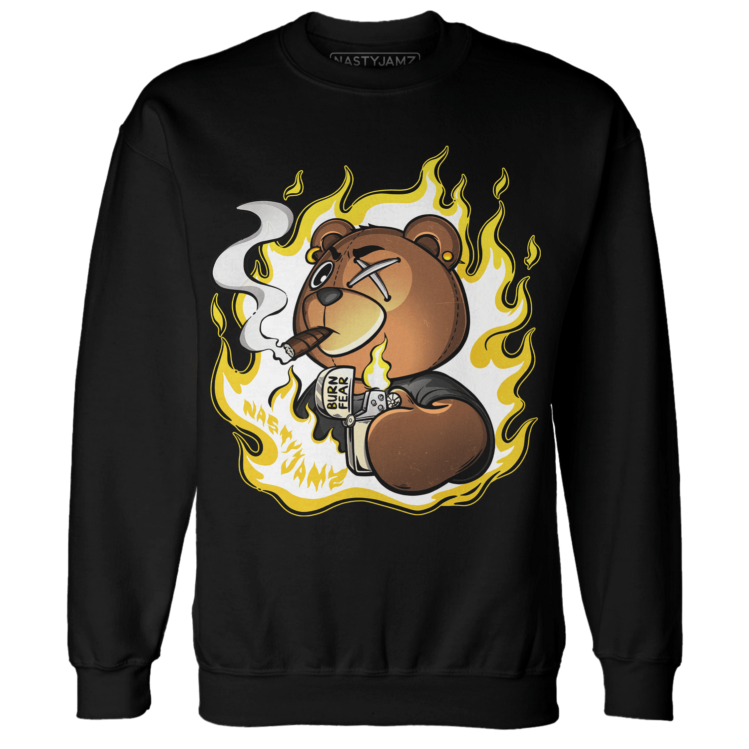 Vivid Sulfur 4s Sweatshirt Match BER Burn Fear - NastyJamz