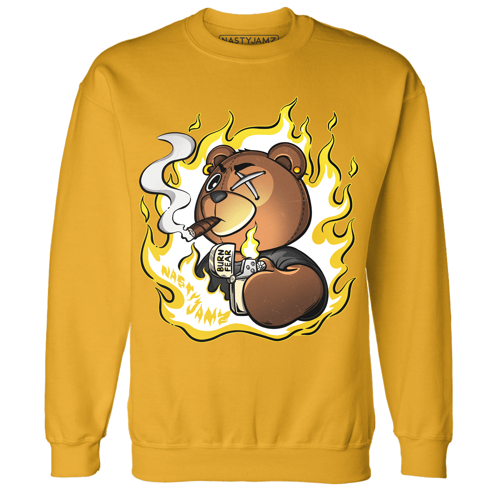 Vivid Sulfur 4s Sweatshirt Match BER Burn Fear - NastyJamz