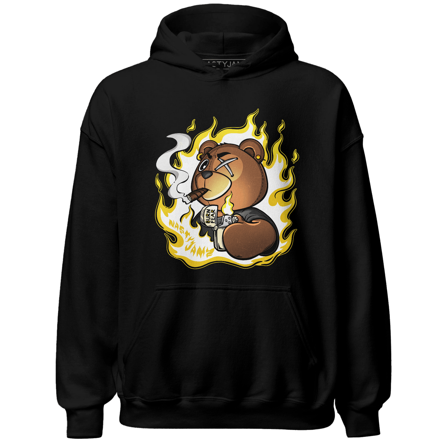 Vivid Sulfur 4s Hoodie Match BER Burn Fear - NastyJamz