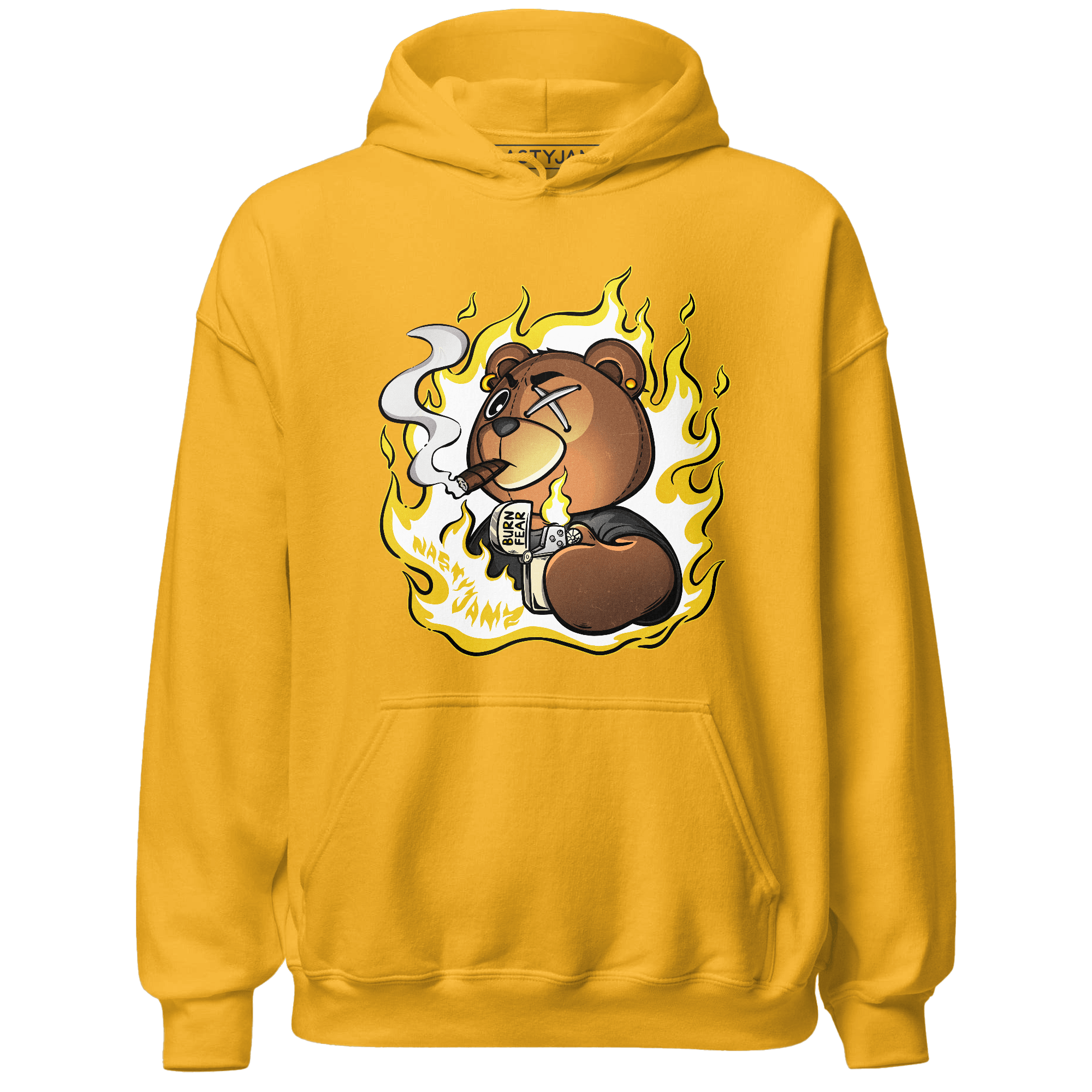 Vivid Sulfur 4s Hoodie Match BER Burn Fear - NastyJamz