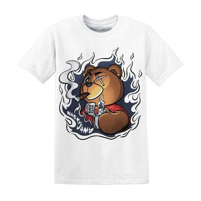 White-Navy-6s-T-Shirt-Match-BER-Burn-Fear