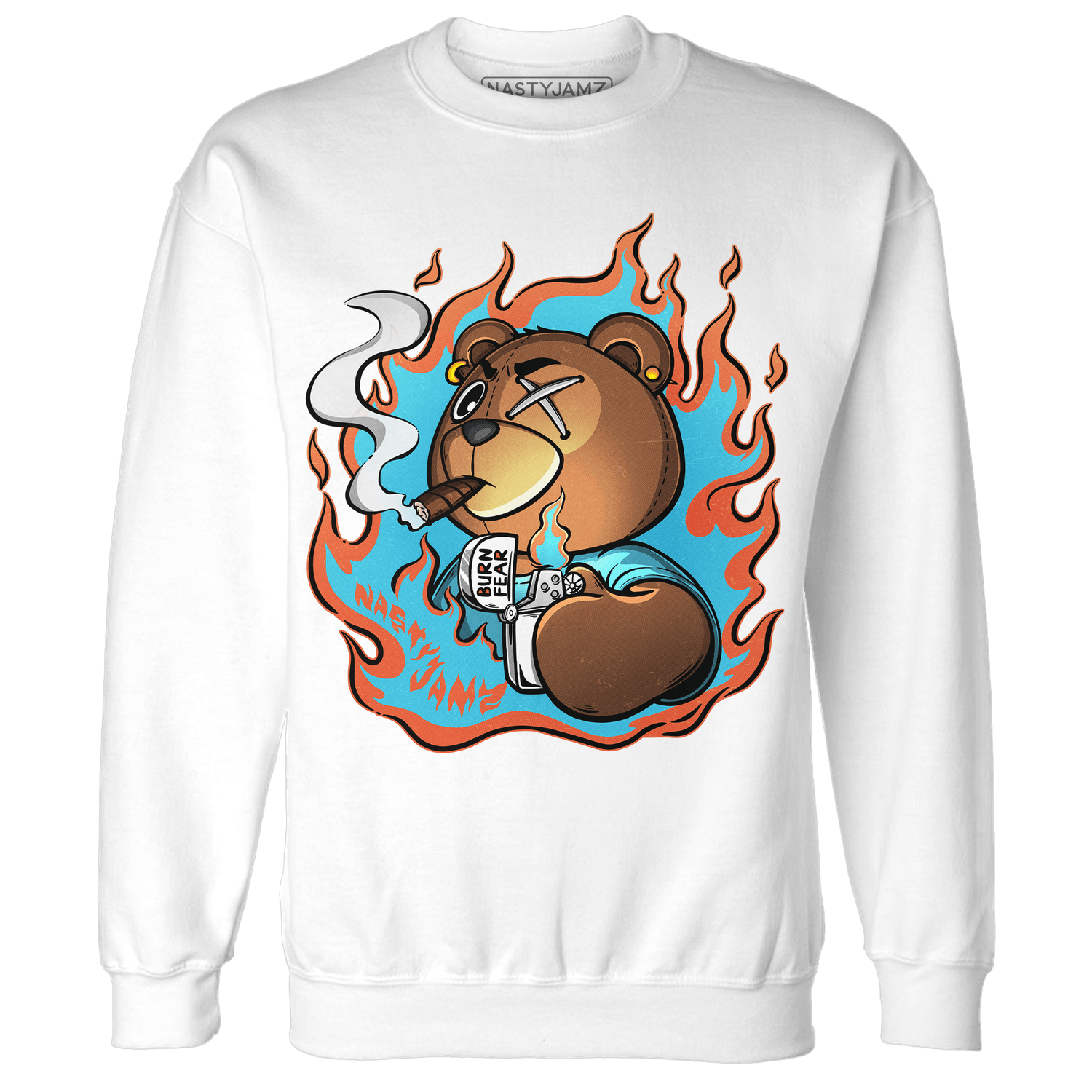 Dunk Low Dolphins Sweatshirt Match BER Burn Fear - NastyJamz