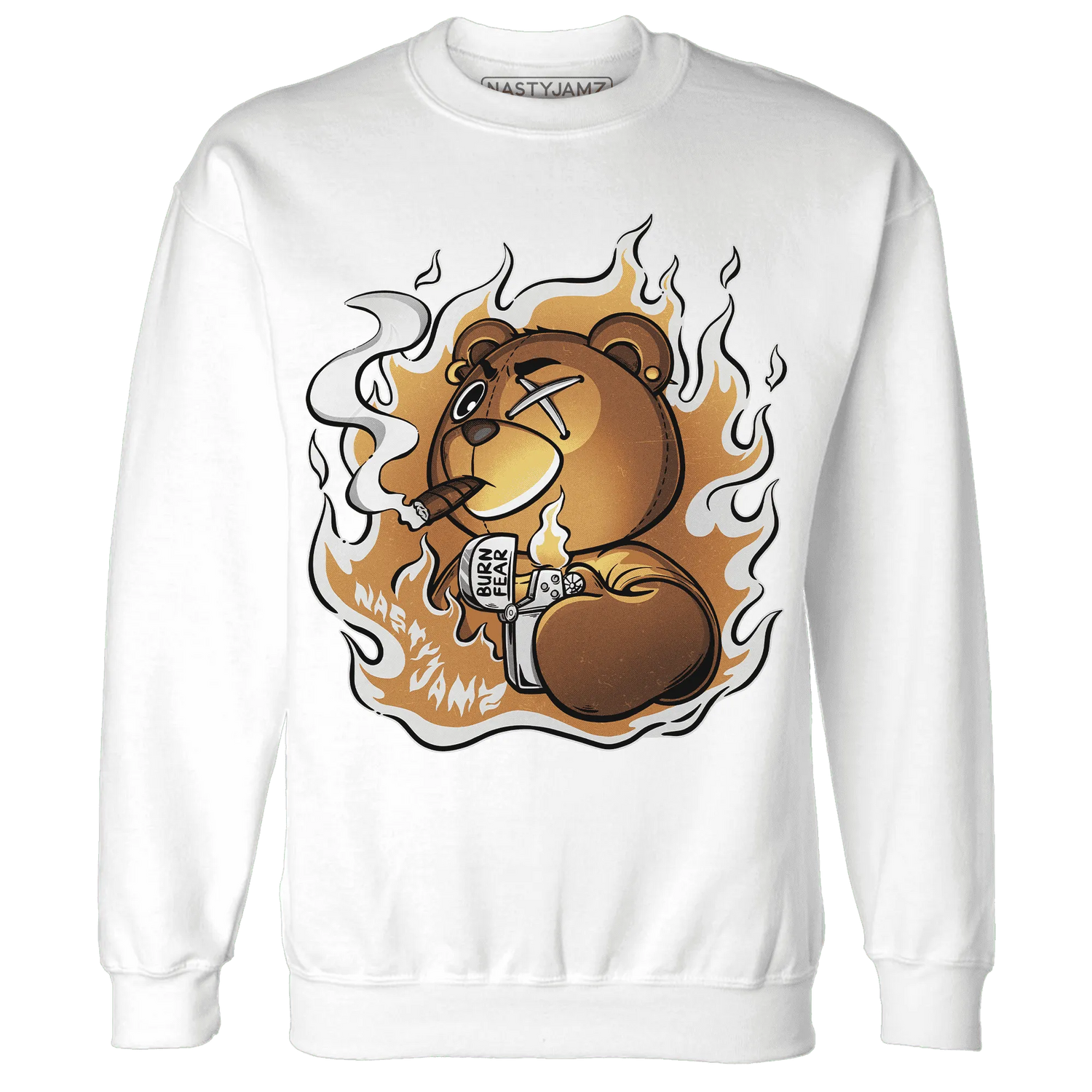 Dunk-Low-Retro-Wheat-Orange-NastyJamz-Sweatshirt-Match-BER-Burn-Fear