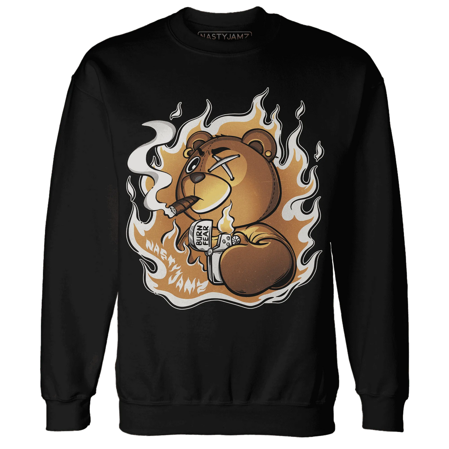 Dunk-Low-Retro-Wheat-Orange-NastyJamz-Sweatshirt-Match-BER-Burn-Fear