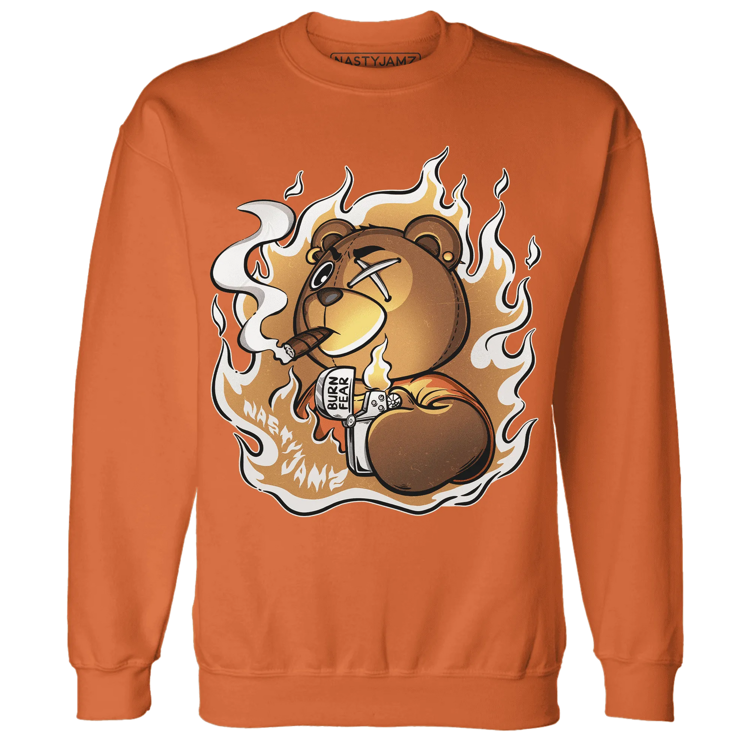 Dunk-Low-Retro-Wheat-Orange-NastyJamz-Sweatshirt-Match-BER-Burn-Fear