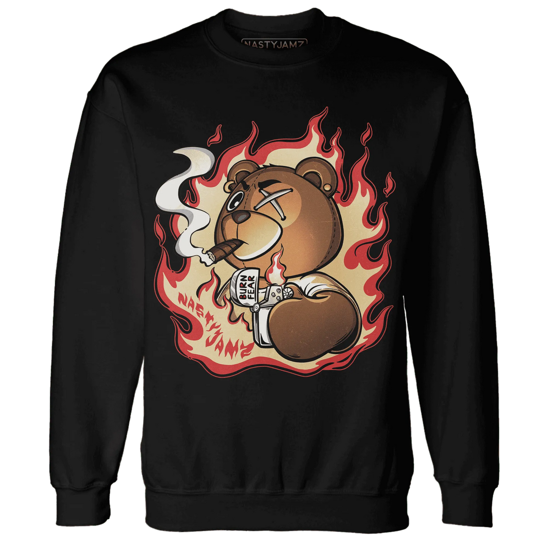 Dunk-Strawberry-Waffle-NastyJamz-Sweatshirt-Match-BER-Burn-Fear