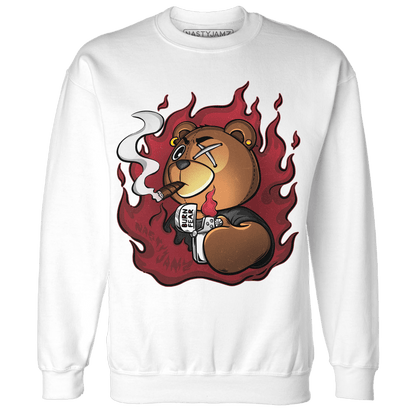 Cherry 12s Sweatshirt Match BER Burn Fear - NastyJamz
