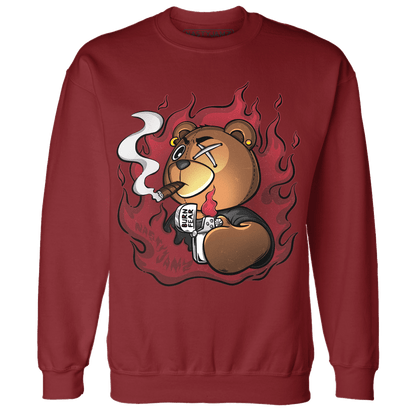 Cherry 12s Sweatshirt Match BER Burn Fear - NastyJamz