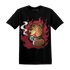 Cherry 12s T Shirt Match BER Burn Fear - NastyJamz
