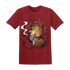 Cherry 12s T Shirt Match BER Burn Fear - NastyJamz
