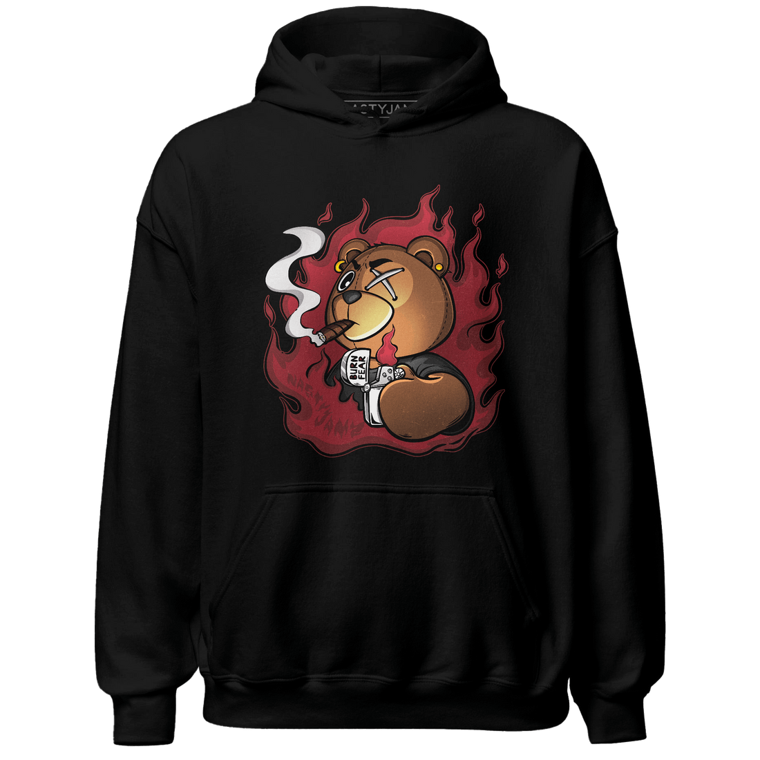 Cherry 12s Hoodie Match BER Burn Fear - NastyJamz