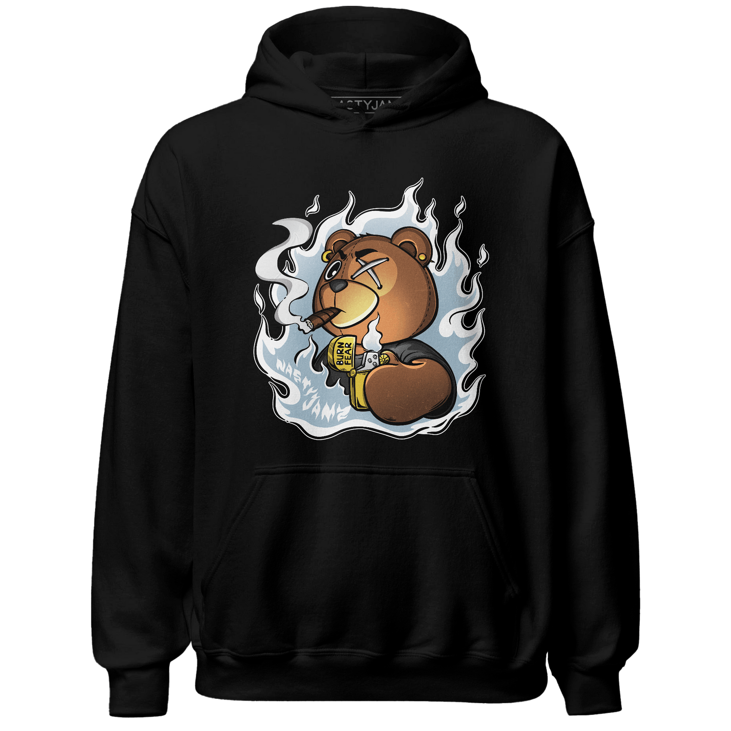 Blue Grey 13s Hoodie Match BER Burn Fear - NastyJamz