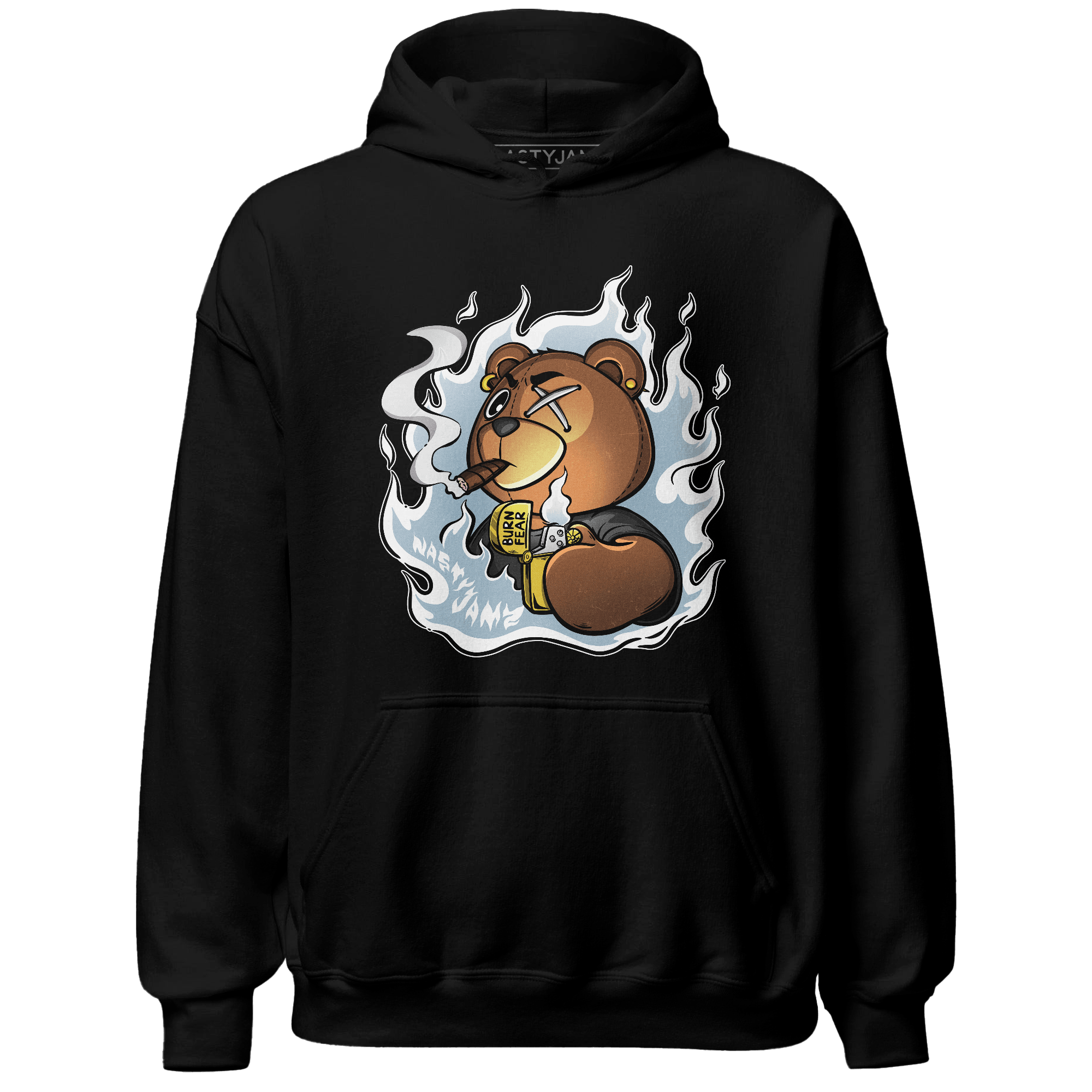 Blue Grey 13s Hoodie Match BER Burn Fear - NastyJamz