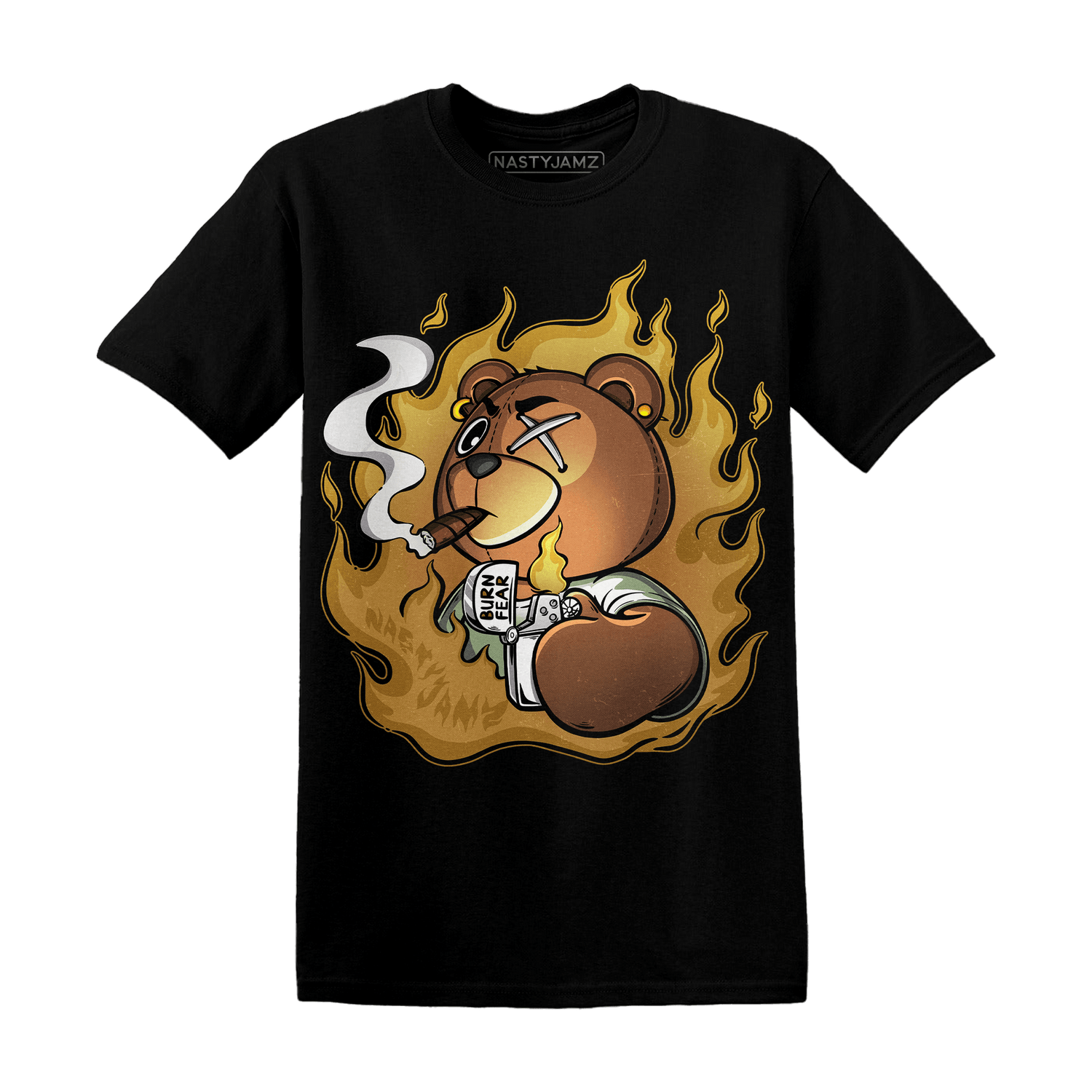 Wheat 13s T Shirt Match BER Burn Fear - NastyJamz