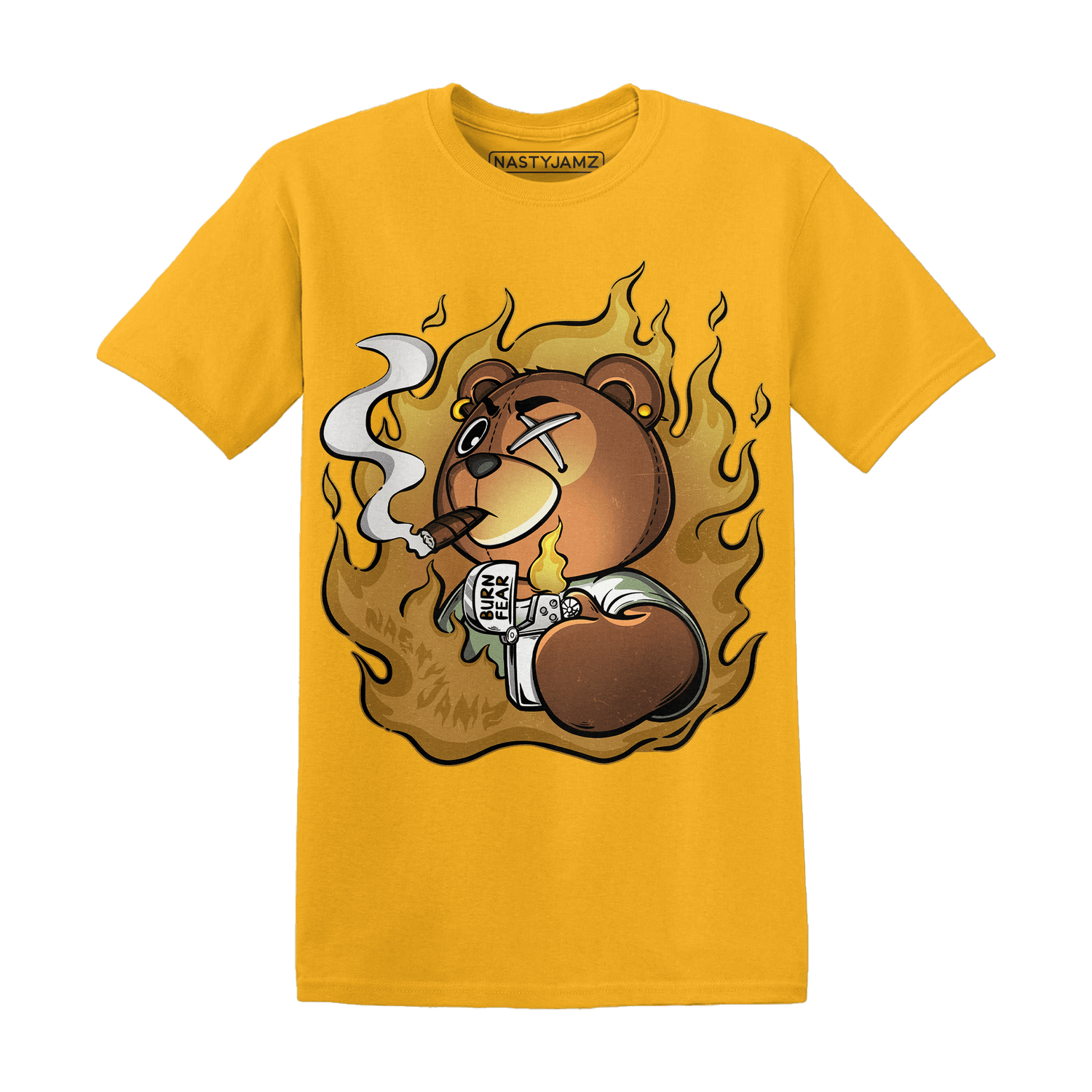 Wheat 13s T Shirt Match BER Burn Fear - NastyJamz