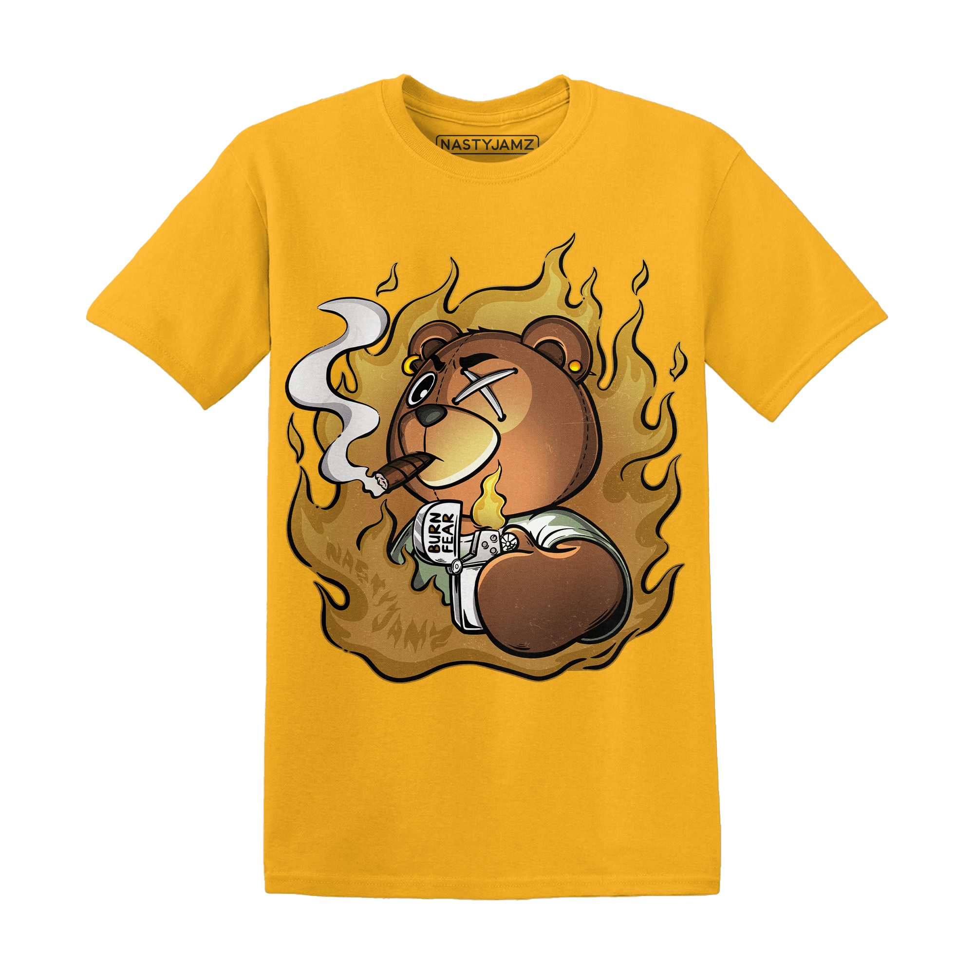 Wheat 13s T Shirt Match BER Burn Fear - NastyJamz