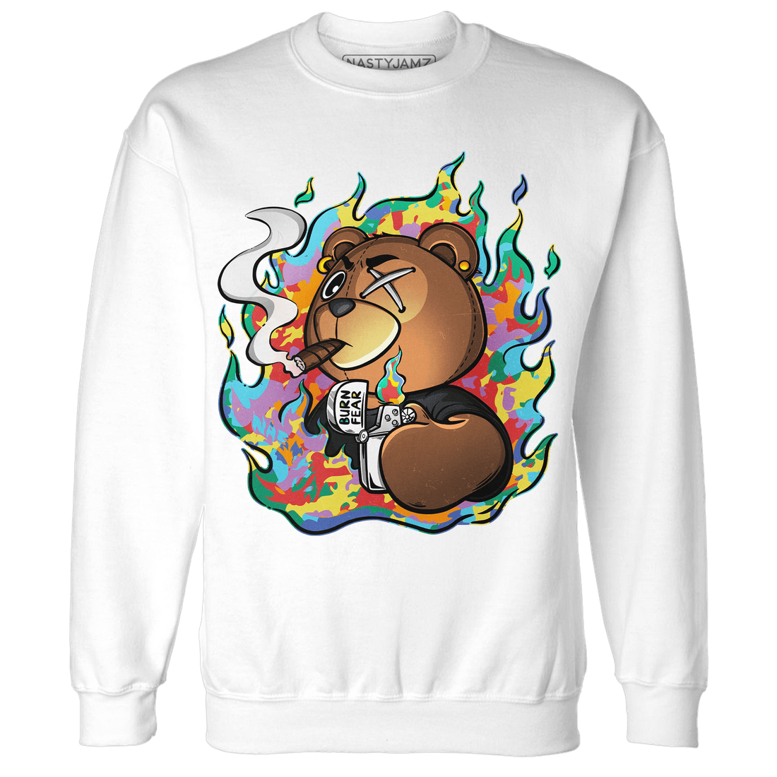Mid GS Six Championships 1s Sweatshirt Match BER Burn Fear - NastyJamz