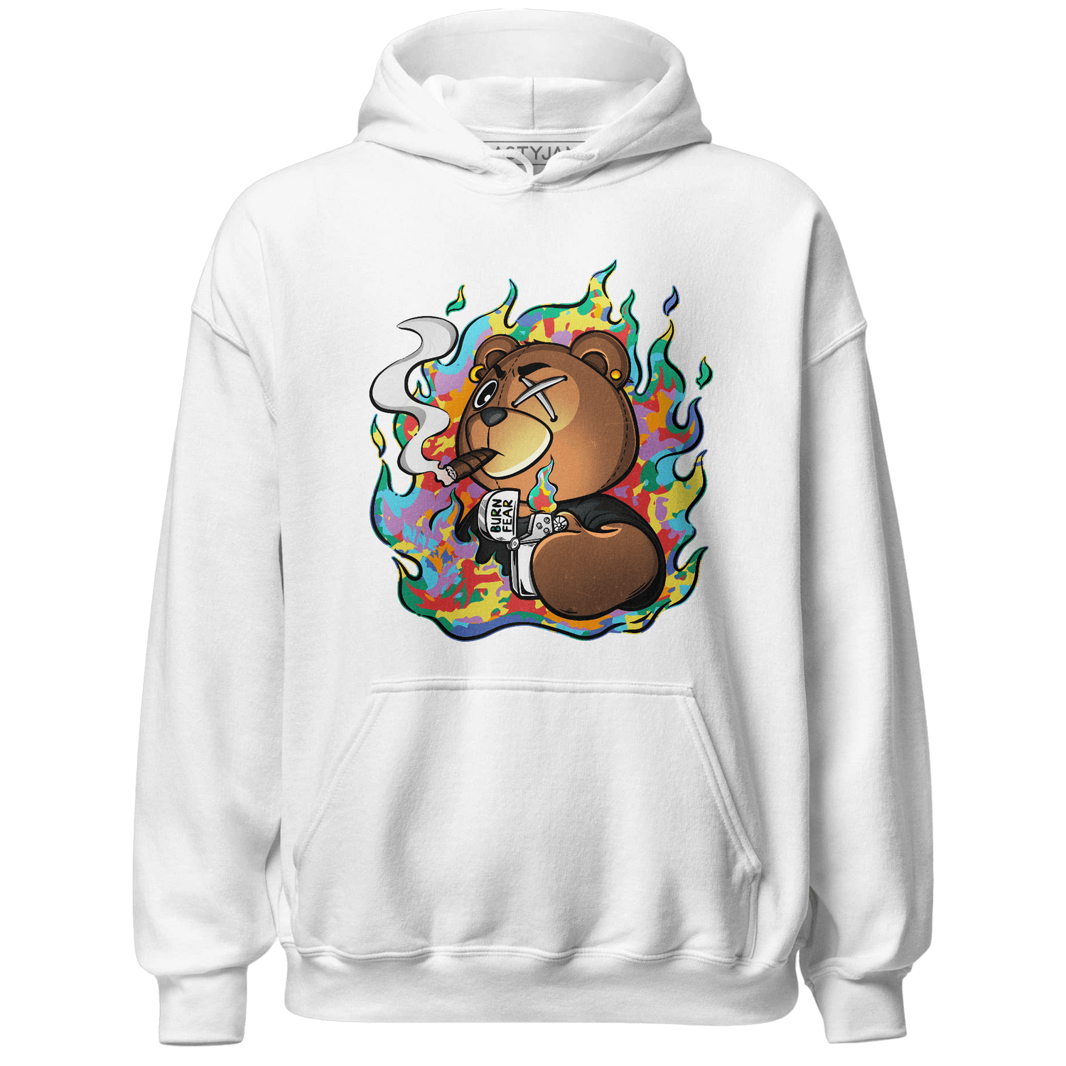 Mid GS Six Championships 1s Hoodie Match BER Burn Fear - NastyJamz