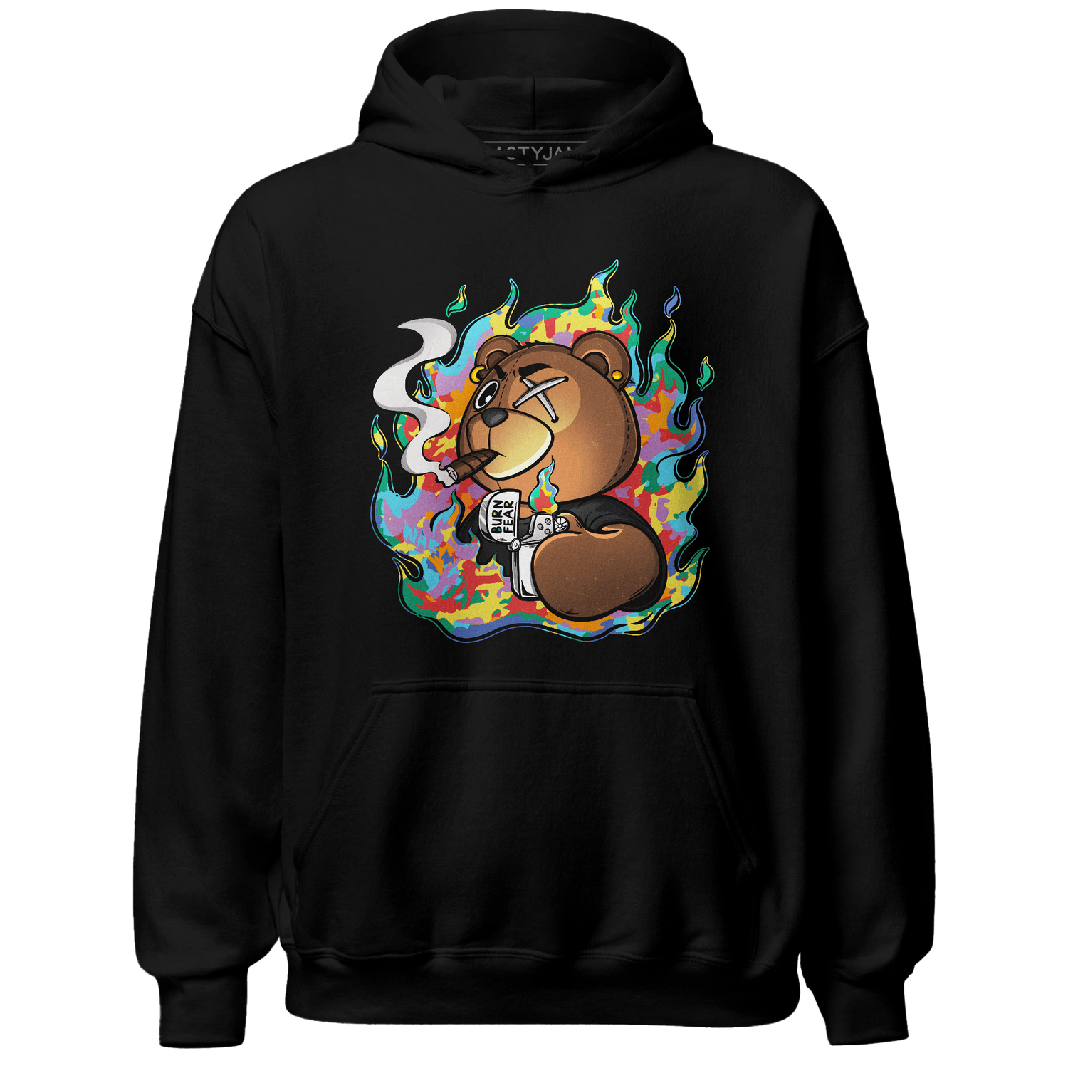 Mid GS Six Championships 1s Hoodie Match BER Burn Fear - NastyJamz
