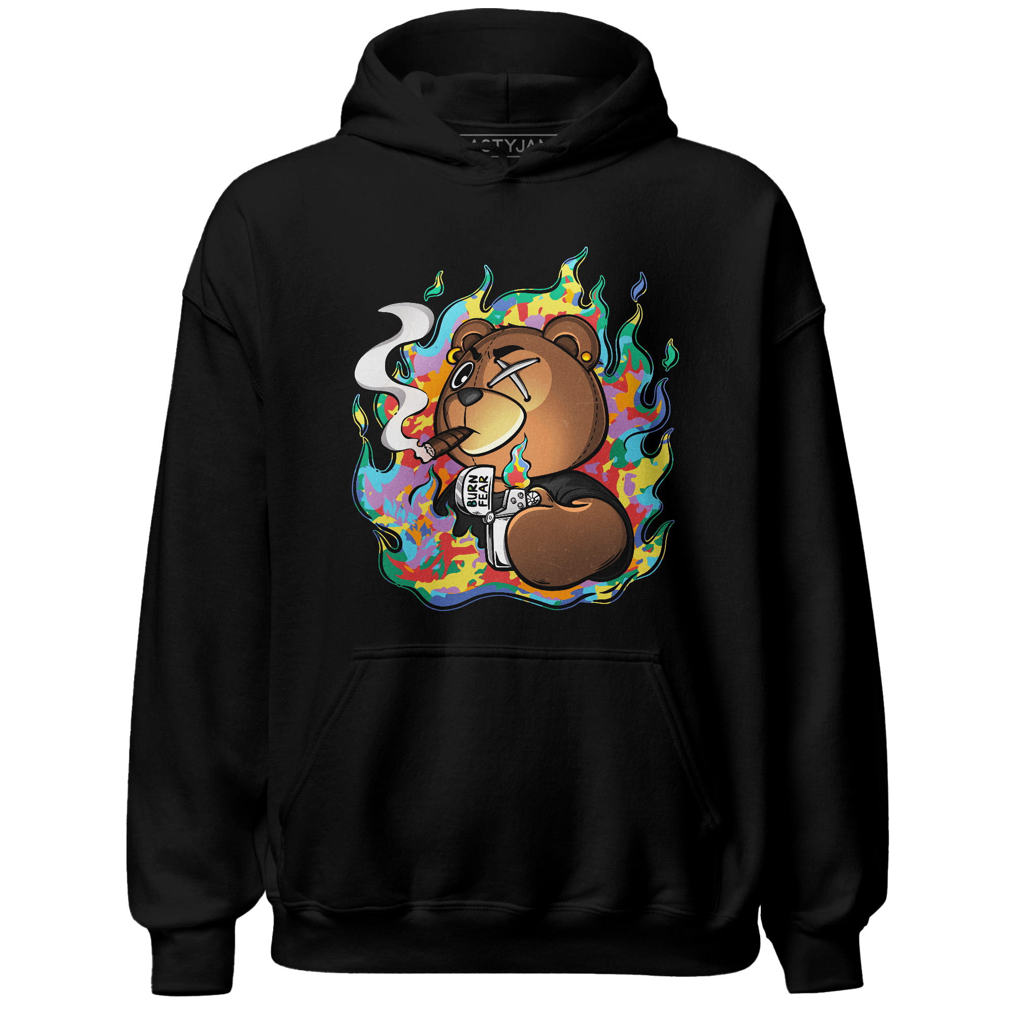 Mid GS Six Championships 1s Hoodie Match BER Burn Fear - NastyJamz