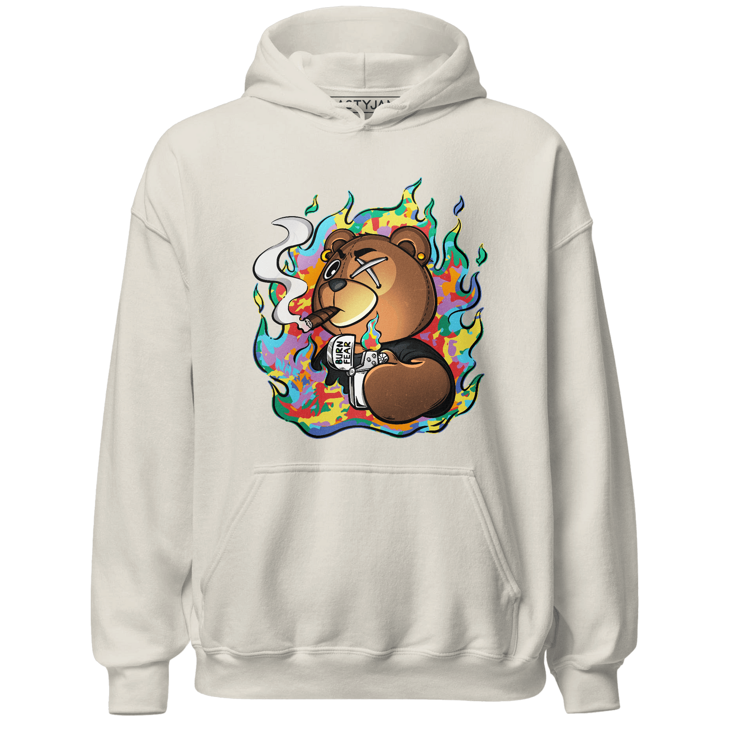 Mid GS Six Championships 1s Hoodie Match BER Burn Fear - NastyJamz
