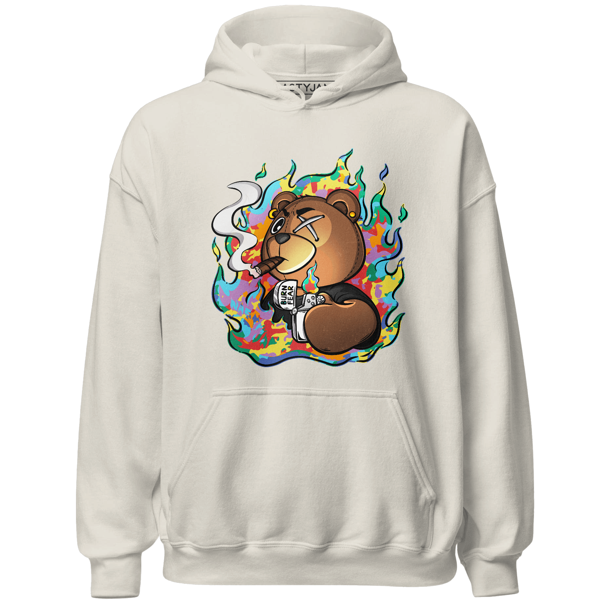Mid GS Six Championships 1s Hoodie Match BER Burn Fear - NastyJamz