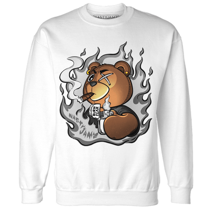 Retro High OG Black White 1s Sweatshirt Match BER Burn Fear - NastyJamz