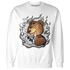 Retro High OG Black White 1s Sweatshirt Match BER Burn Fear - NastyJamz