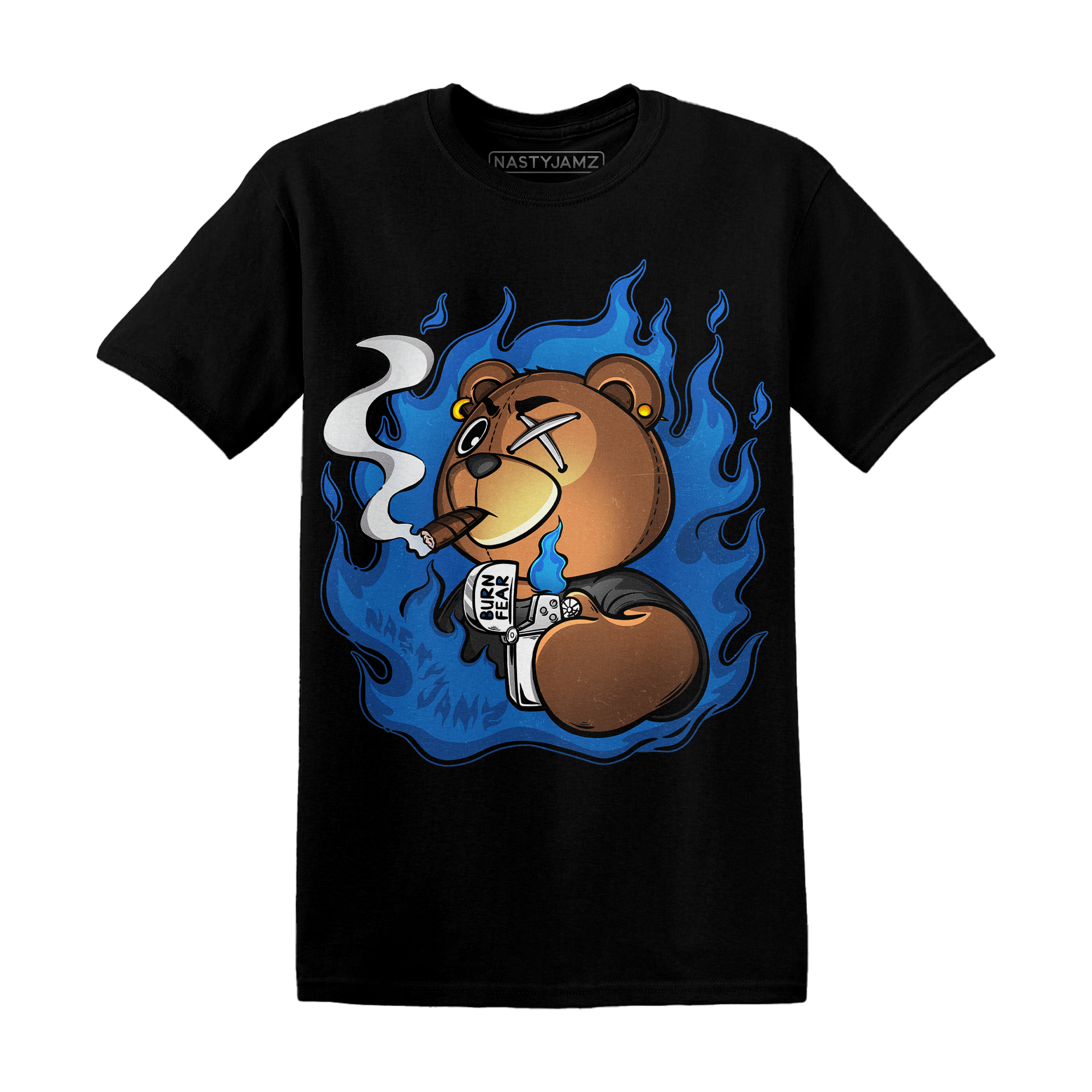 Royal Reimagined 1s T Shirt Match BER Burn Fear - NastyJamz