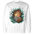 Green Glow 3s Sweatshirt Match BER Burn Fear - NastyJamz