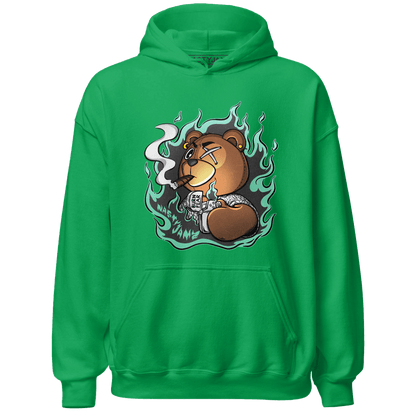 Green Glow 3s Hoodie Match BER Burn Fear - NastyJamz