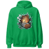 Green Glow 3s Hoodie Match BER Burn Fear - NastyJamz