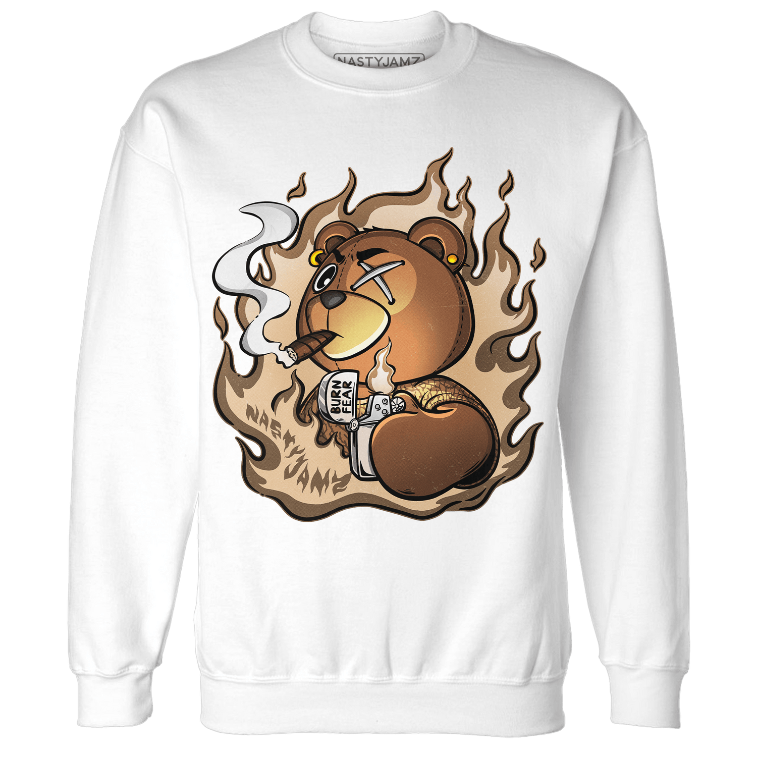 Palomino 3s Sweatshirt Match BER Burn Fear - NastyJamz