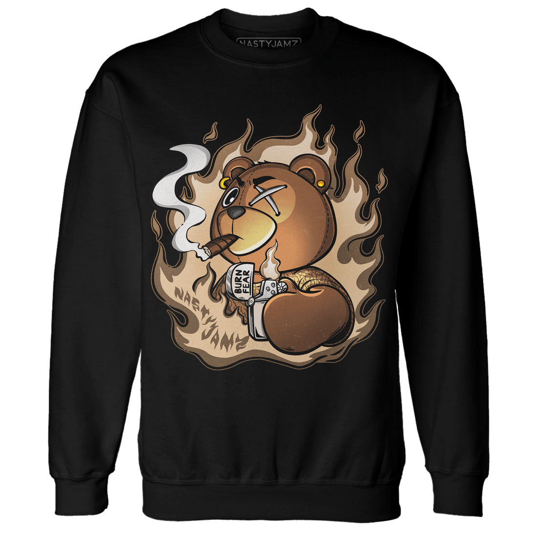 Palomino 3s Sweatshirt Match BER Burn Fear - NastyJamz