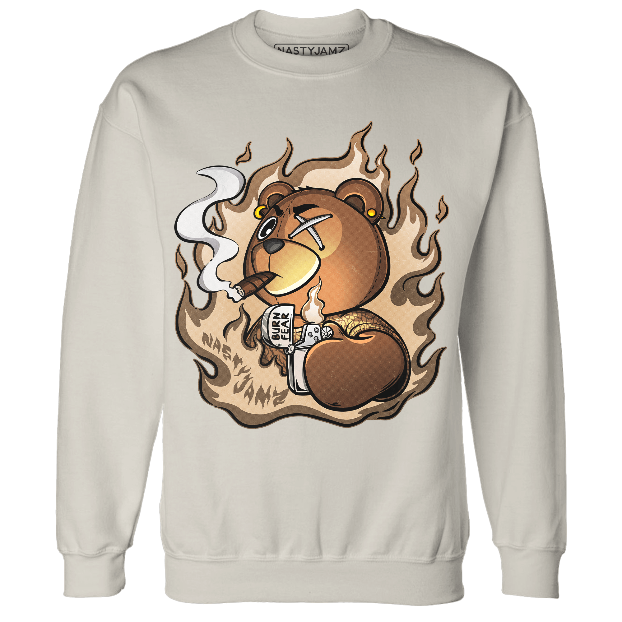 Palomino 3s Sweatshirt Match BER Burn Fear - NastyJamz