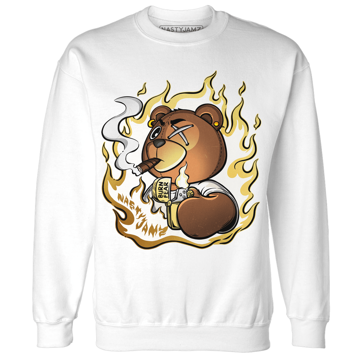 Sail 4s Sweatshirt Match BER Burn Fear - NastyJamz