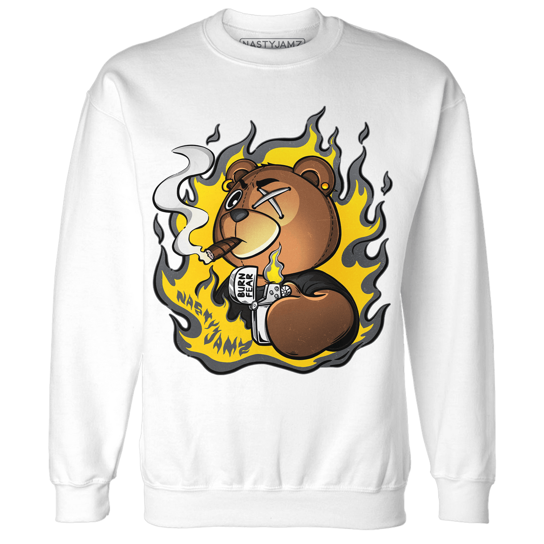 Thunder 4s Sweatshirt Match BER Burn Fear - NastyJamz