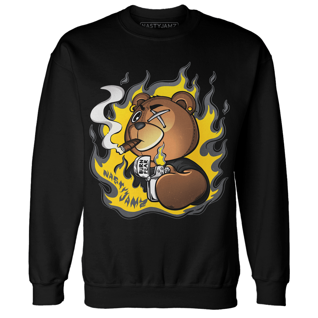 Thunder 4s Sweatshirt Match BER Burn Fear - NastyJamz