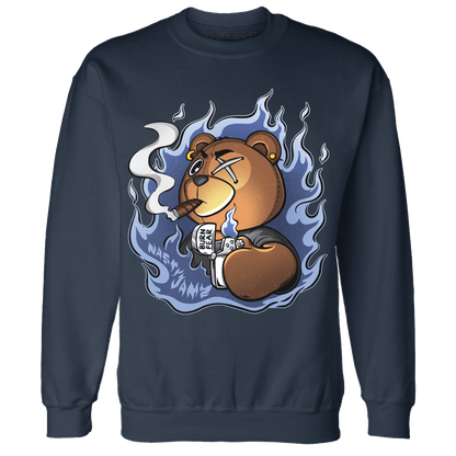 Midnight Navy 5s Sweatshirt Match BER Burn Fear - NastyJamz
