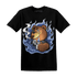 Midnight Navy 5s T Shirt Match BER Burn Fear - NastyJamz