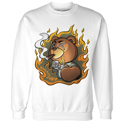 Olive 5s Sweatshirt Match BER Burn Fear - NastyJamz