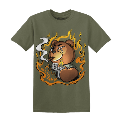 Olive 5s T Shirt Match BER Burn Fear - NastyJamz