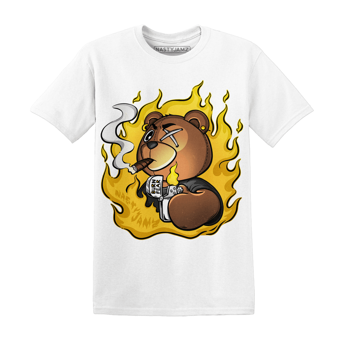 Yellow Ochre 6s T Shirt Match BER Burn Fear - NastyJamz