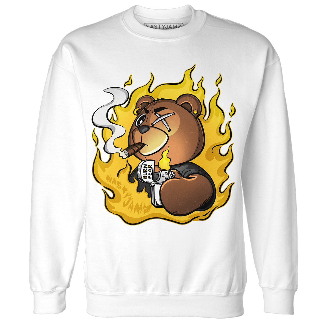 Yellow Ochre 6s Sweatshirt Match BER Burn Fear - NastyJamz