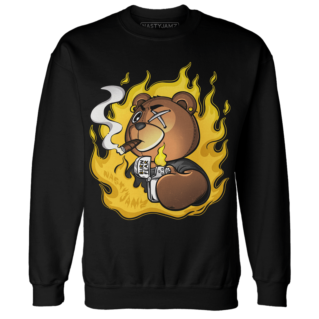 Yellow Ochre 6s Sweatshirt Match BER Burn Fear - NastyJamz