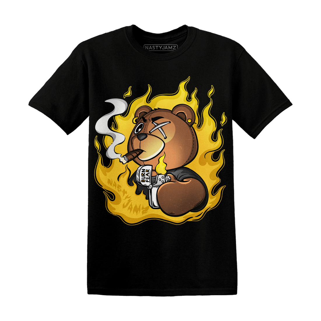 Yellow Ochre 6s T Shirt Match BER Burn Fear - NastyJamz