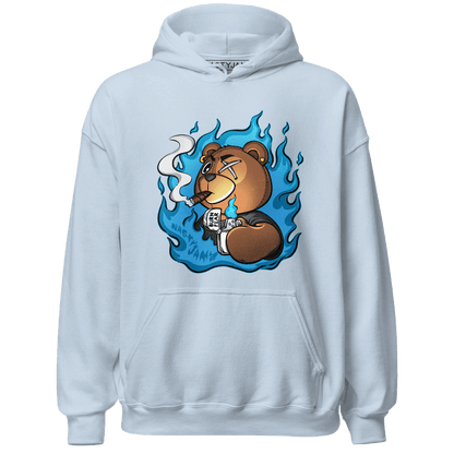 Powder Blue 9s Hoodie Match BER Burn Fear - NastyJamz